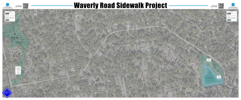 Waverly Road Sidewalk Project Map